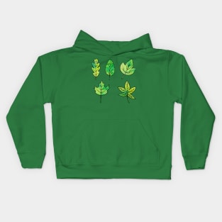 Green Leaves Kids Hoodie